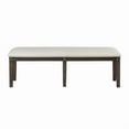 thumbnail image 4 of Lexicon Victoria Textured Fabric Dining Bench in Beige, 4 of 7