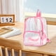 thumbnail image 5 of Mochila transparente de gran capacidad - mochila transparente para viajes y uso diario, 30×21,5×10cm, plástico, opciones negras/moradas/rosadas, 5 of 7