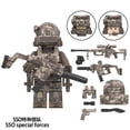 thumbnail image 3 of 8Pcs Special Forces Building Figures Set - Elite Soldier Minifigures, Collectible ABS Construction Toy Gift, 3 of 9