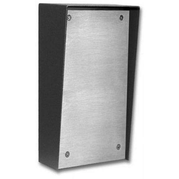 Viking VE-5X10-PNL Textured Black Powder Painted Back Box For Surface Mounting Numerous Viking Products With Aluminum Panel