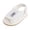 White, variant on Infant Baby Girls Summer Sandals with Flower Bowknot Soft Sole Newborn First Walker Crib Dress Shoes Gray 6-9 Months