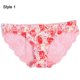 thumbnail image 3 of Bragas de encaje de algodón sin costuras para mujer, lencería Sexy de leopardo transpirable, ropa interior de moda de seda de hielo, 3 of 5
