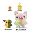 thumbnail image 3 of Funny Ugly Teeth Monsters Plush Toys Kawaii Bigg Plushies Pillows Cute s Pleuche Halloween Doll Gifts, 3 of 5