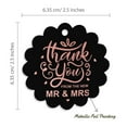 thumbnail image 6 of Inkdotpot Rose Gold Foil Paper Hang Tags Thank You From The New Wedding Favor Tags 100 Piece, 6 of 6