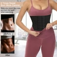 thumbnail image 2 of Lilvigor 2022 Upgrade Waist Trainer for Women 15 Hook ,Slimming Body Shaper,Waist Trimmer Cincher Sweat Belt,Tummy Control Corset for Workout Yoga Fitness, 2 of 7