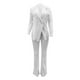 thumbnail image 1 of SAYOO Office Lady Traje de 2 piezas Slim Fit Color sólido Mujeres Blazer y conjunto de pantalones de trabajo para ropa casual Fiesta de negocios SAYOO  Moda, 1 of 7