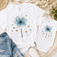 thumbnail image 5 of Floral Mama Mini Comfort Colors Shirt, Mom and Baby Matching Shirt, Mommy and Me Outfit, Mother Daughter Gift Tee, 5 of 7