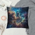 thumbnail image 2 of Pratyus Stars Nebula Space Art Modern Rustic Decorative Couch Pillow Cases with Zipper Home Decor 1PC Short Plush for Home Decor 12x12in, 2 of 5