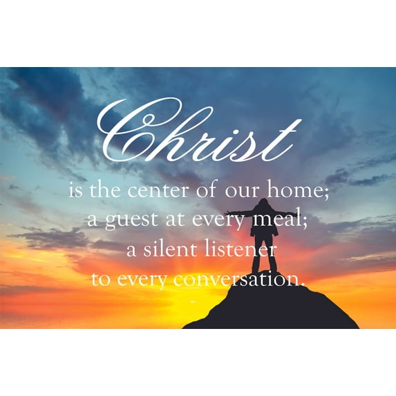 Wall Decal Christ Is The Center Traveler Christ God Religious Pray Bible Christian Worship Holiday Gift Decorating Ideas Sticker - Size: 30 Inches X 50 Inches