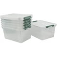 thumbnail image 7 of Saedy 6 Pcs Large Clear Storage Box, 35 Qt Plastic Bins with Lids for Versatile Storage, 7 of 7