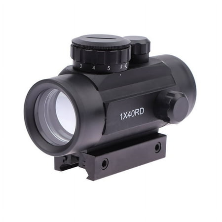 1x40rd Reflex Red Green Dot Sight Lighted Scope Mount Outdoor Adjustable Metal Monocular Telescope Accessories