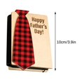 thumbnail image 2 of Fathers Day Cards,Handmade Bamboo Greeting Cards, Wooden Thank You Card, Set Wooden Delicate Tie Designs For Father's Day Father's day Card for Dad, Happy fathers day, 2 of 7