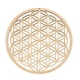 thumbnail image 2 of 2 Piezas Flor de La Arte de Tablero de Rejilla de Cristal de Geometría Sagrada Colgante de Pared Decoración Escultura, Meditación BLESIY Escultura de arte de pared, 2 of 7