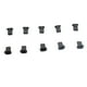 thumbnail image 3 of 10 piezas de emblema de insignia, ojal for cubierta de espejo de puerta, clip for arco de rueda for VW Golf MK1 MK2 Polo Jetta Passat Seat Ibiza Toledo 191853615A, 3 of 4