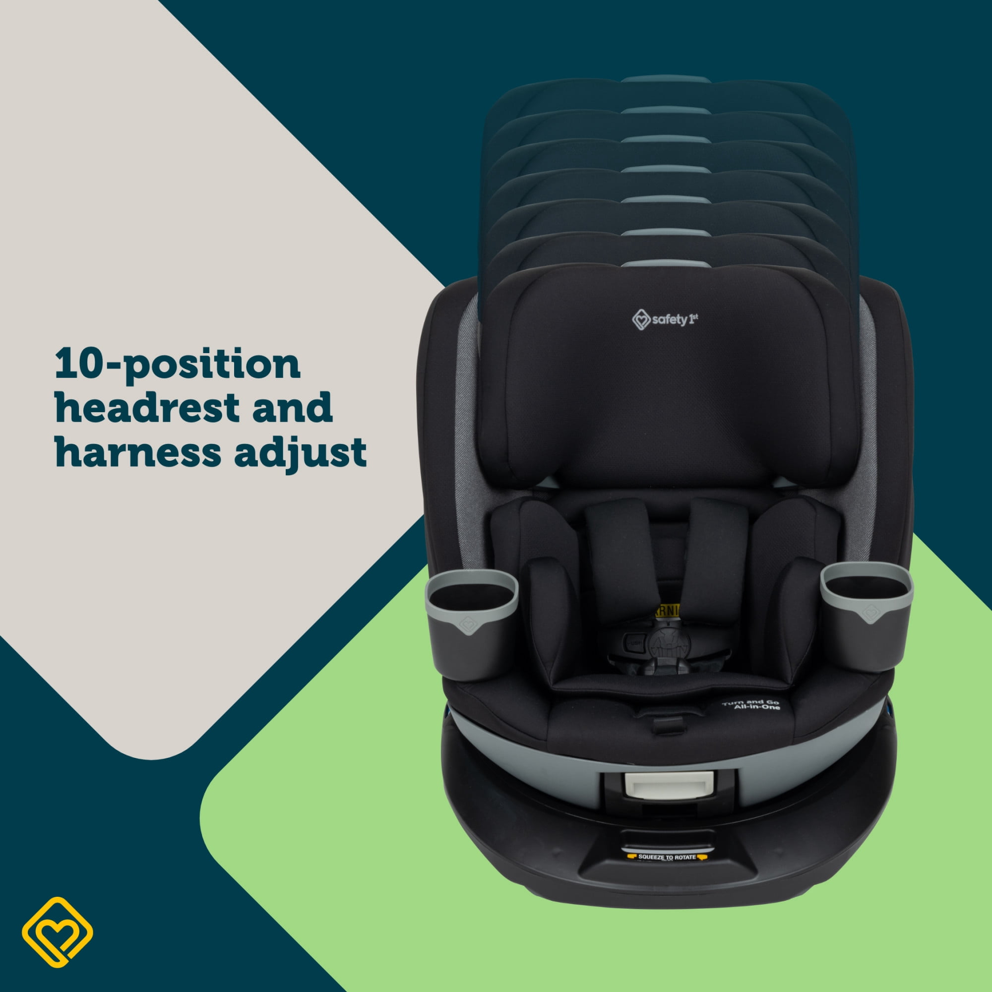 Safety 1st Turn and Go 360° Rotating All-in-One Convertible Car Seat