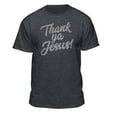 thumbnail image 4 of Teelocity Thank Ya Jesus Graphic T-Shirt (Medium - Standard Fit, Athletic Heather), 4 of 19