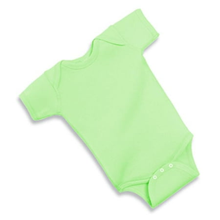 

4400 Infant Baby Rib Lap Shoulder Bodysuit Mint Size - 18