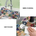 thumbnail image 6 of Sink Faucet Absorbing Mat, 2 Pack Drying Mat Around Faucet Sink Splash Guard Behind Faucet Sinkmat For Kitchen Bathroom Island Rv 15 * 5.5 Inch (60 * 14 cm), 6 of 6