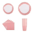 thumbnail image 2 of tredstone Checkered disposable tableware, 2 of 9