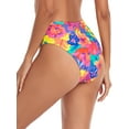 thumbnail image 5 of RELLECIGA Women's Swimwear Bottoms High Cut High Waisted Bikini Bottom, 5 of 7