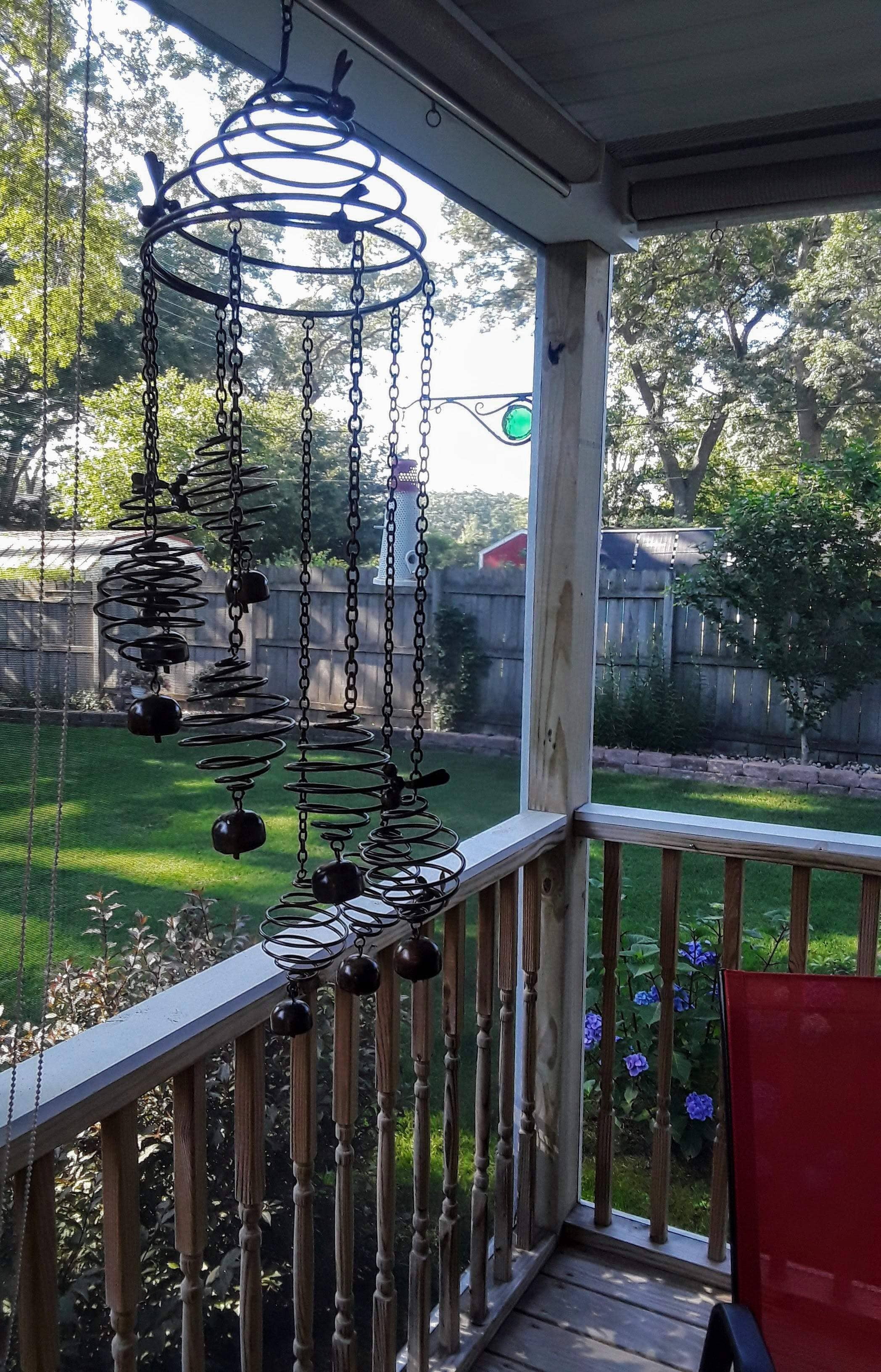 Bee Spiral with Bells Mobile Wind Chime