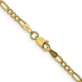 thumbnail image 5 of 14K Yellow Gold 2.5mm Semi-Solid Figaro Chain (18 X 2.5) Made In South Africa bc120-18, 5 of 6
