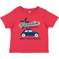 thumbnail image 3 of Inktastic Paradise Beach in West Palm Beach with Palm Trees and Car Boys or Girls Baby T-Shirt, 3 of 5
