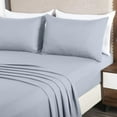 thumbnail image 4 of Chezmoi Collection Liam 7-Piece Silver Gray Bed in a Bag King Comforter Set with Sheets Medallion Embossed Bedding Set, 4 of 9