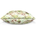 thumbnail image 2 of Grunge Colorful Splashes Velvet Plush Throw Pillow Cushion Case Cover - 18" x 18" - Invisible Zipper Home Decor Floral for Couch Sofa No Pillow Insert, 2 of 5