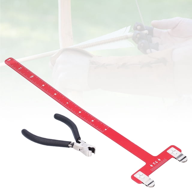 Nocking Points Strings Knock Set, Measure String Height Long Service Life useful Useful Brass Bowstring Nocks Buckle Clip for Outdoor