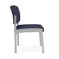 thumbnail image 2 of Pemberly Row Reception Waiting Armless Guest Chair / Silver Steel / Blue, 2 of 5