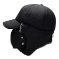 thumbnail image 5 of Men Winter Warm Hat, Fleeced Thicken Windproof Cap with Earflap, Outdoor Cycling Hat, 5 of 8