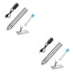 thumbnail image 1 of Ounissouiy Suministros de herramientas de soldadura recargables ajustables de soldador USB negro Type2 NO2 Ounissouiy CBP234648, 1 of 6