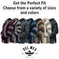 thumbnail image 6 of Del Mex Mexican Baja Hoodie, Hippie Sweater Pullover (Olive Green Stripe, Medium), 6 of 6