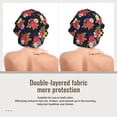 thumbnail image 2 of Rateoe Red Rose Flower Pattern Silk Satin Hair Bonnet for Sleeping, Adjustable Sleep Cap Turban for Women , Curly Straight Hair Long Large Braid, 2 of 6