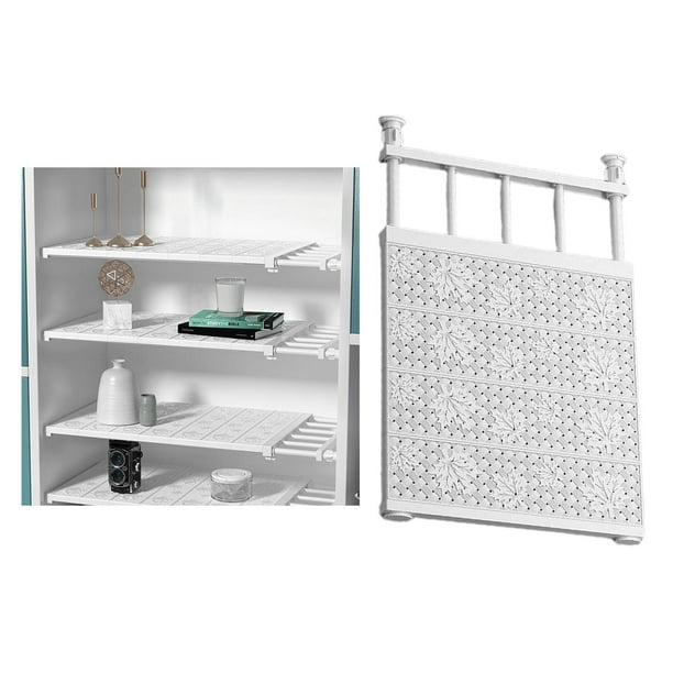 Estante de tensión Sistema de armario de varilla extensible percha de ropa de alta resistencia estante de almacenamiento , blanco : 48-80cm W: 36cm Soledad estante de tensión del armario