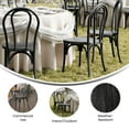thumbnail image 4 of Emma + Oliver Weather-Resistant Wood Look Stackable Resin Thonet Chair for Indoor/Outdoor Use in Black, 4 of 10