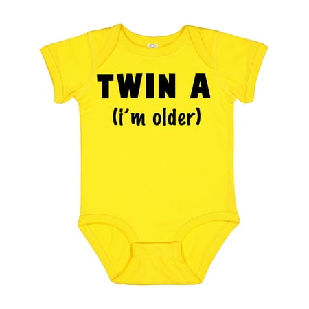 

Inktastic Twin a (i m Older) Gift Baby Boy or Baby Girl Bodysuit