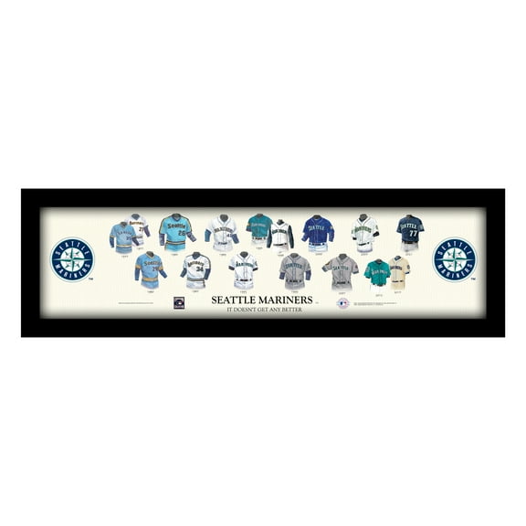 Seattle Mariners Cooperstown Collection Framed Uniform Heritage Art Print