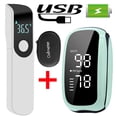 thumbnail image 2 of Oxímetro de pulso de dedo recargable por USB, oxímetro SpO2 PR, Monitor Médico de ritmo cardíaco y oxígeno en sangre para niños y adultos, 2 of 4