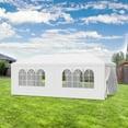 thumbnail image 3 of 10' x 20' Outdoor Party Tent, Heavy Duty Canopy Event Wedding Tent for Parties Backyard Patio, White, 3 of 5