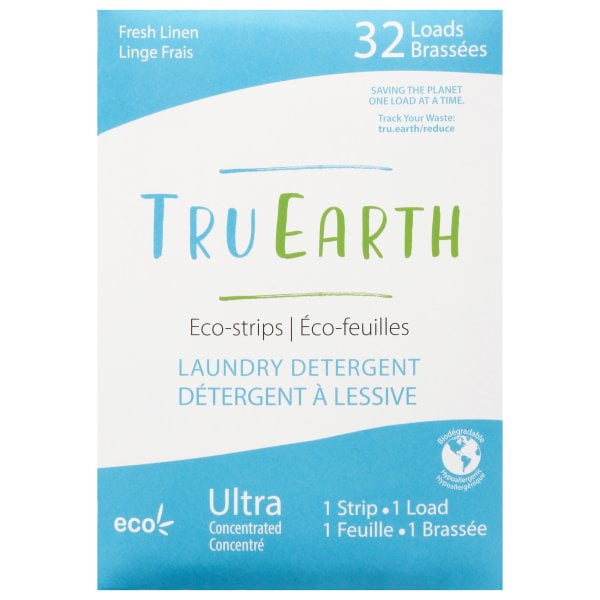 Tru Earth - Laundry Detergent Eco-strips Fresh Linen - 32 Strip(s)