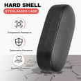 thumbnail image 4 of Uxcell Hard Shell Eyeglasses Case, 2 Pack PU Leather Large Glasses Case Protective Sunglasses Organizer, Black, 4 of 7