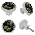 thumbnail image 4 of Snail Fluorescent Drawer Pulls with Screws: Round Knobs, 4-Pack, Glow-in-the-Dark, Suitable for Cabinets, Wardrobes, Dressers - Furniture Decor, 4 of 6