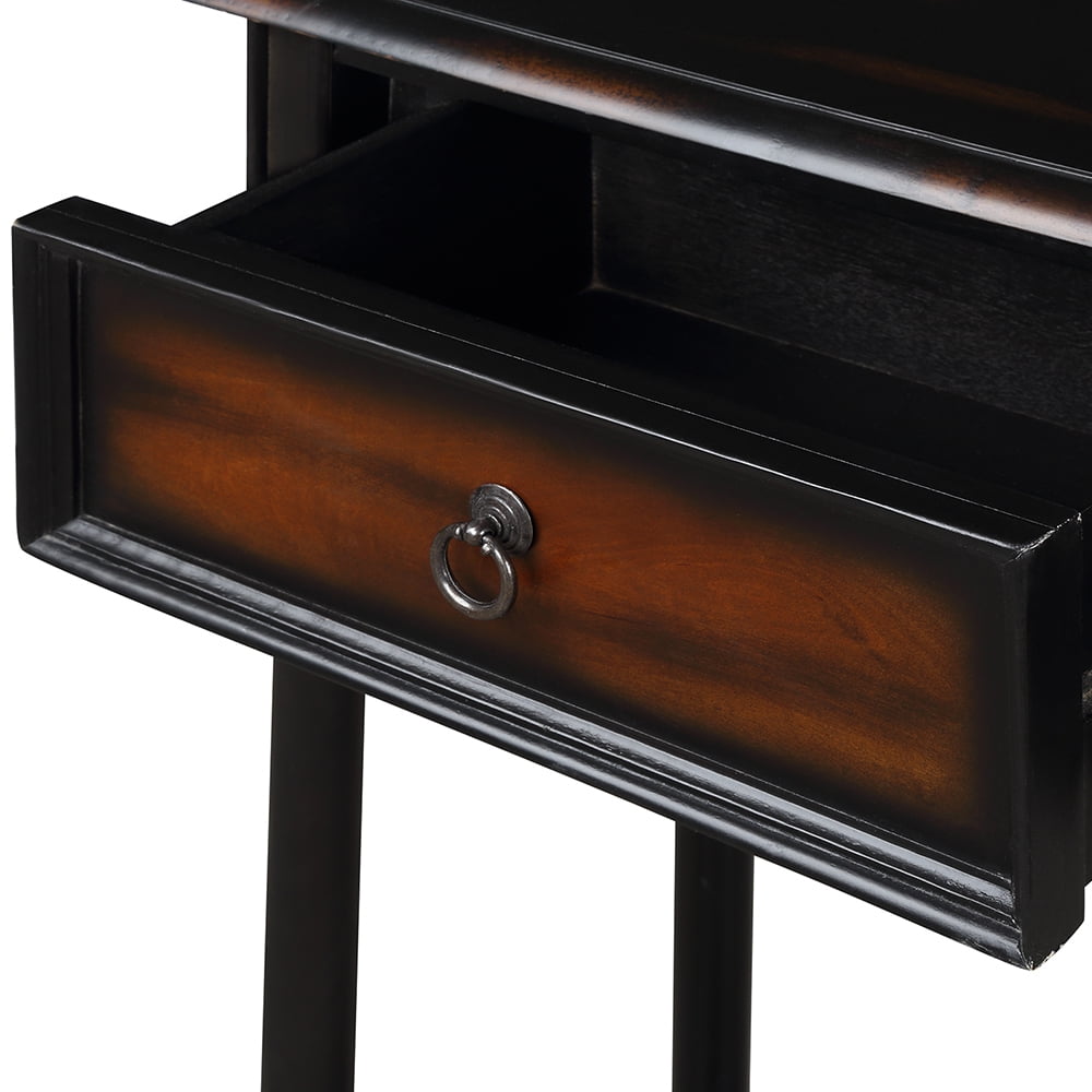 Lowestbest Exquisite Design Console Table, Luxurious Sofa Side Table with Drawers and Projecting Drawers, Espresso Lowestbest Exquisite Design Console Table, Luxurious Sofa Side Table with Drawers and Projecting Drawers, Espresso