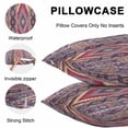 thumbnail image 5 of Throw Pillow Covers 26x26 Inch Set of 2, Southwest Aztec Waterproof Outdoor Pillow Covers, Country Retro Ethnic Geometric Motifs Decorative Cushion Pillowcases for Couch, Sofa, Bed, Garden, Patio, 5 of 9
