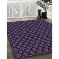 thumbnail image 2 of Ahgly Company Indoor Round Patterned Deep Purple Area Rugs, 5' Round, 2 of 6