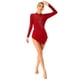 thumbnail image 4 of Traje de patinaje sobre hielo para mujer, vestido de baile lírico moderno con diamantes de imitación brillantes, ropa de baile profesional con dobladillo Irregular, 4 of 5
