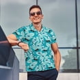thumbnail image 4 of Fotbe Shark Wearing Sunglasses Camiseta Polo de Golf para Hombre con Estampado – Camisa Deportiva Transpirable con Cuello Abotonado-3X-Large, 4 of 6