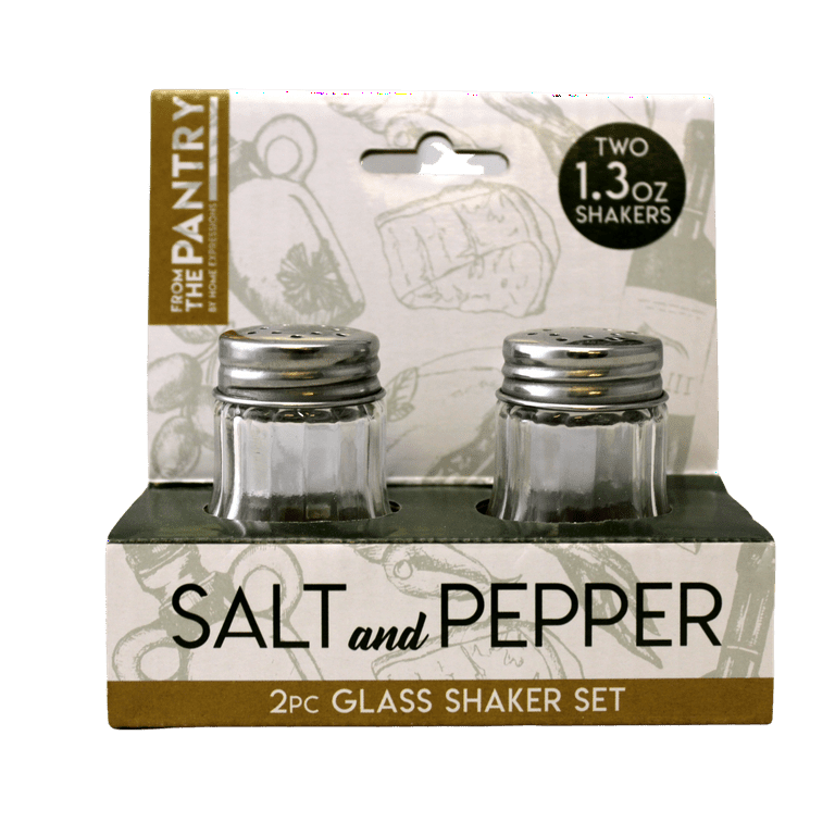 小物 supreme salt & pepper shaker 1 oz Paneled Glass Salt & Pepper Shakers, 12 per pack